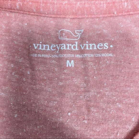 Vineyard Vines Pink Crew Neck Slub Tee size Medium - Picture 4 of 5